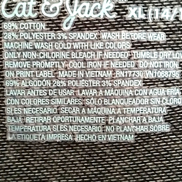 Cat & Jack Girls  XL (14/16) Leggings - Picture 7 of 7
